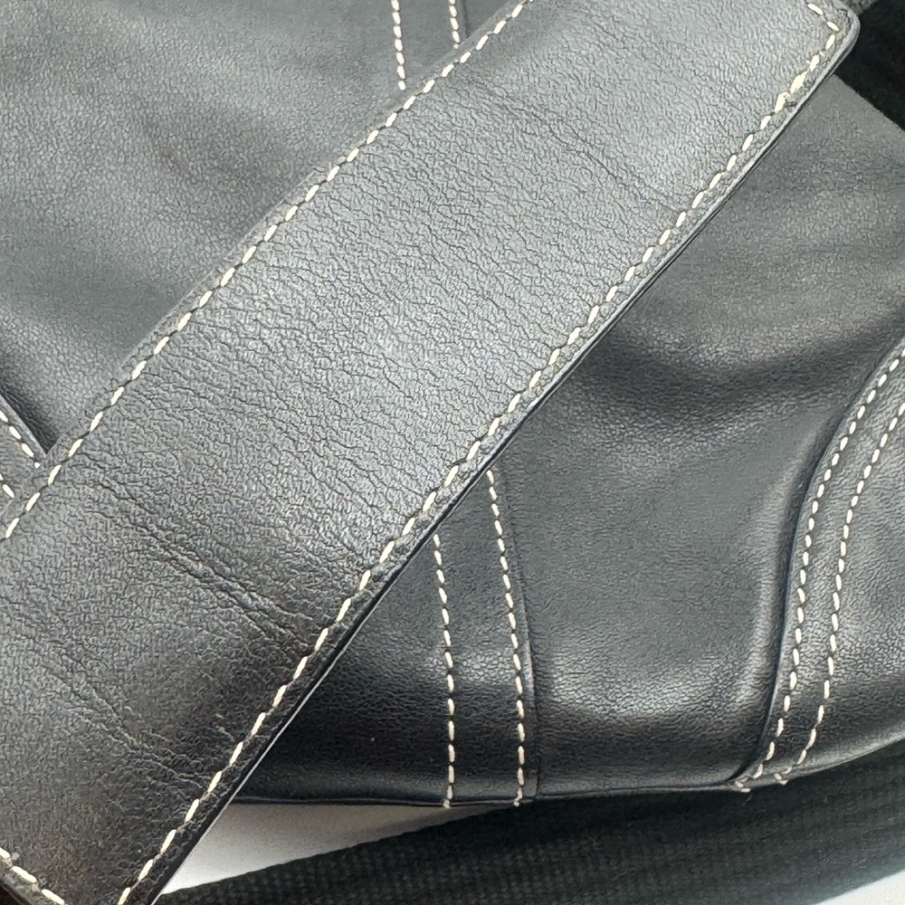 Vintage Coach Soho Black Leather Buckle Flap Adjustable Strap Crossbody 8480 - Picture 8 of 16